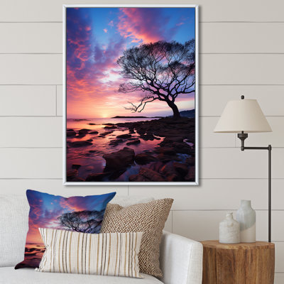 Ciel photo éternelle crépuscule I - décoration murale florale