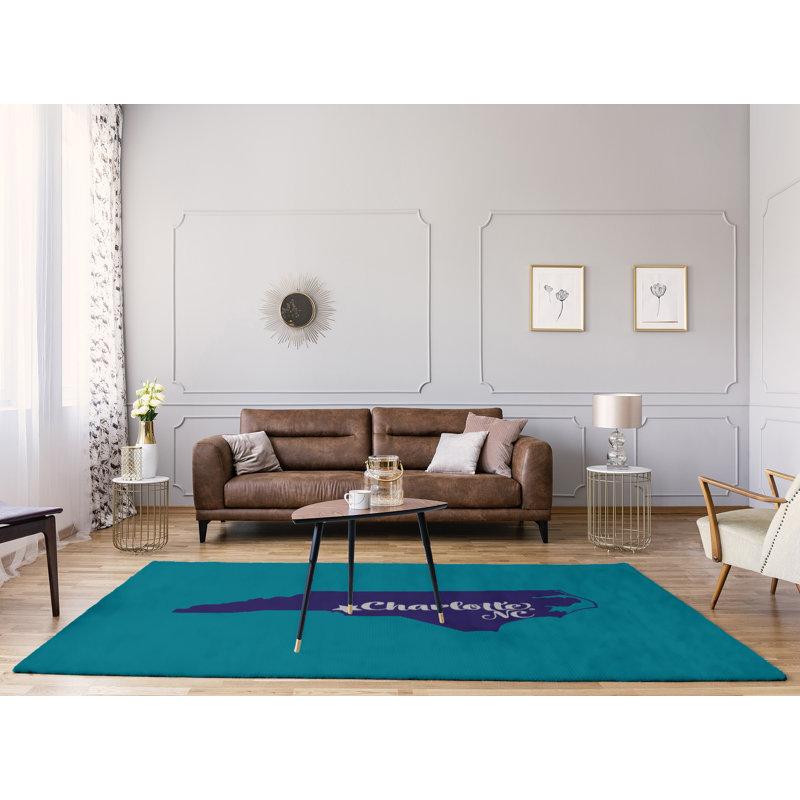 Tapis en poly-caroline des sports north caroline, Rectangle 8 pi x 10 pi