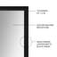 Briedis Metal Flat Wall Mirror