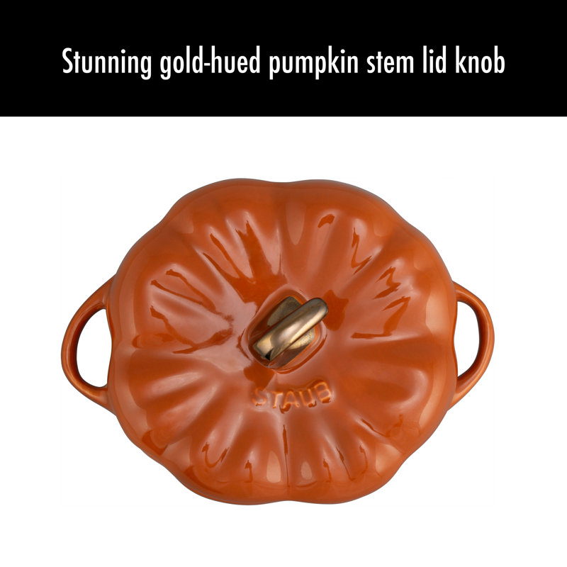 Staub Ceramic 24-oz Pumpkin Cocotte, 0.75 quart
