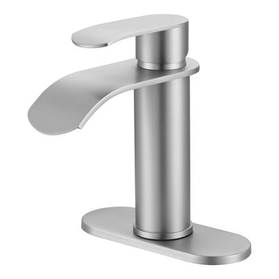 Single-Hole Single-handle Bathroom Faucet with Drain Assembly