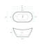 Baignoire autoportante double Ivy 60 po