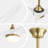 60-Inch 3-ABS Blade Modern Ceiling Fan With Light and Amazon Alexa/Voice/Remote/APP Control（Gold&White）-1477402187