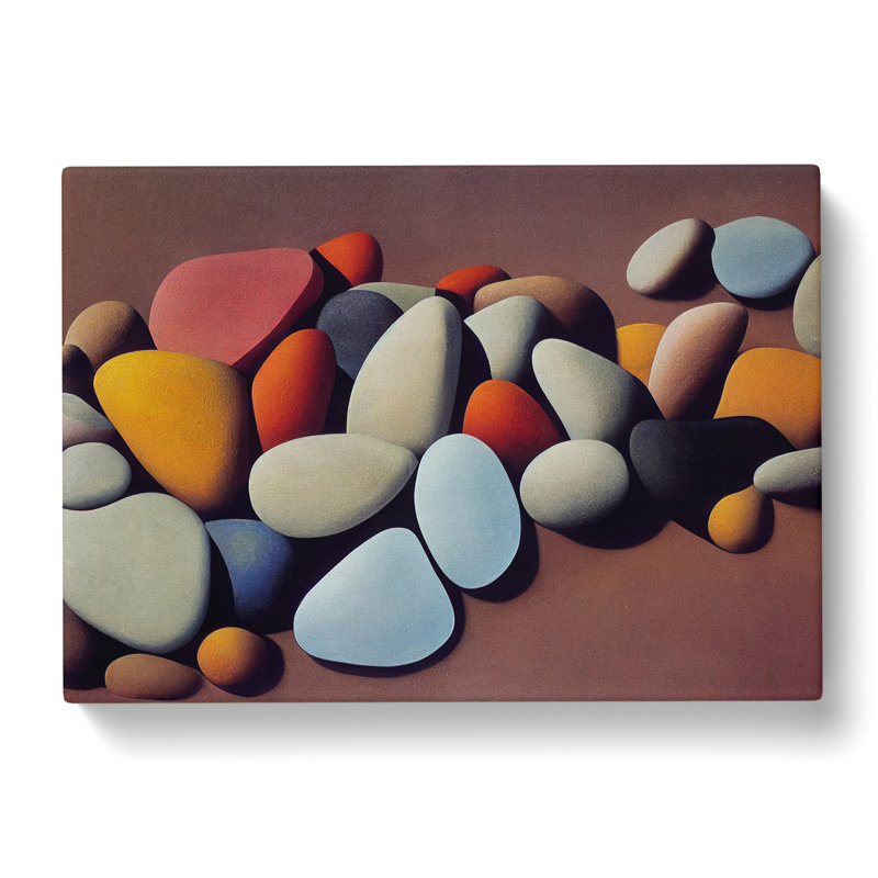 Animated River Pebbles - Wrapped Canvas