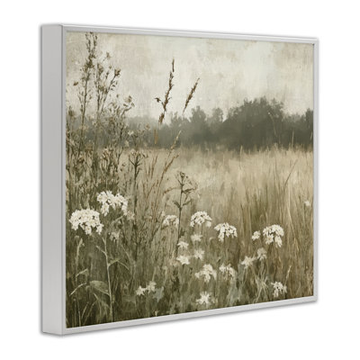 Daisy Cluster in Meadow, giclée encadrée, design par Petal Prints Design