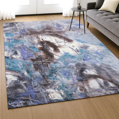 Premium Machine Washable Mayfield AMF2202 abstract Rug
