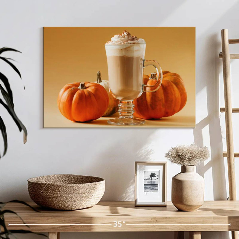 Yarlin Spiced Pumpkin Latte, 16" H x 24" W