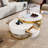 Modern Round Nesting Coffee Table Set with Drawers and Versatile Functionality