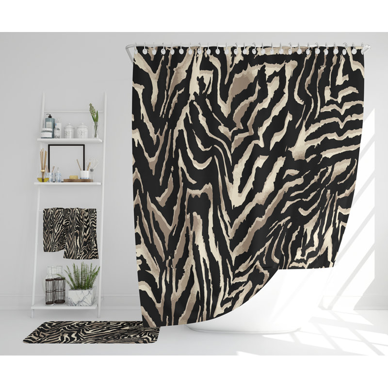 Navjot Polyester Shower Curtain Set