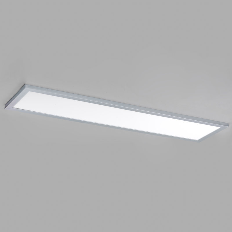 Plafonnier encastré 1 lumière Cracraft, Aluminium brossé