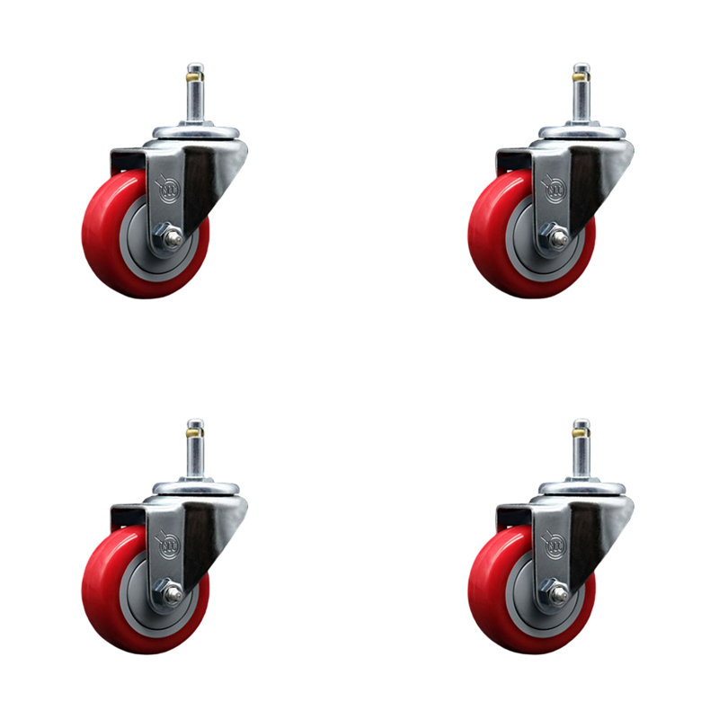 Polyurethane Caster, Red