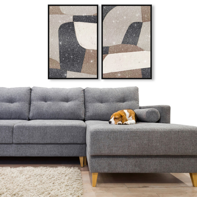 All The Way Set Set by Oliver Gal, 17"H x 25"W, Black Floater Frame