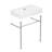 Turner 30" W x 16" D x 35" H Ceramic Rectangular Console Bathroom Sink with Overflow-102412040