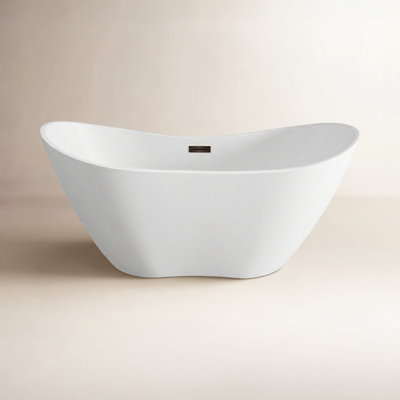 Ophelia 71" Freestanding Soaking Acrylic Bathtub