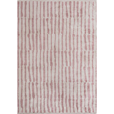 Tapis lenticulaire moderne à lignes abstraites