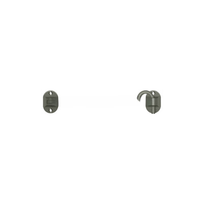 Crochets de chalet Deltana CHB6U26, style britannique, 6 po en chrome poli