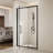 44-48" W X 72" H Scalable Adjustable Frame Shower Door With 1/4"(6Mm) Clear SGCC Tempered Glass,Transparent Safety Film For Glass,Aluminium Alloy,Reversible Installation