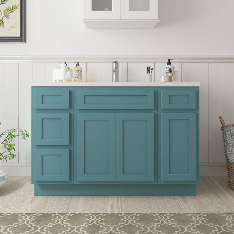 Base de meuble-lavabo simple 48 po seulement, Vert
