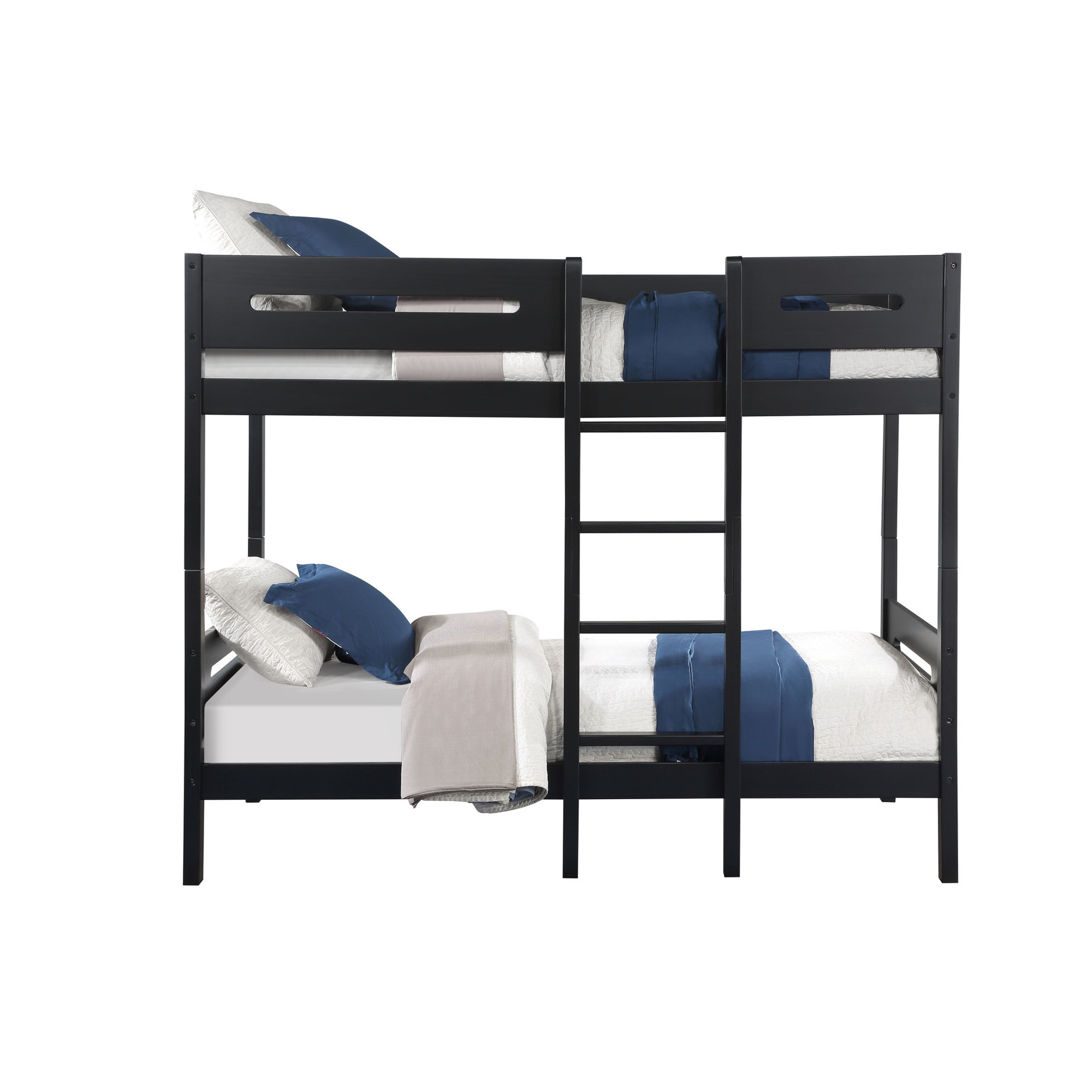 Harriet Bee White Bunk Bed For Twins - Slat System, 300lbs Weight ...