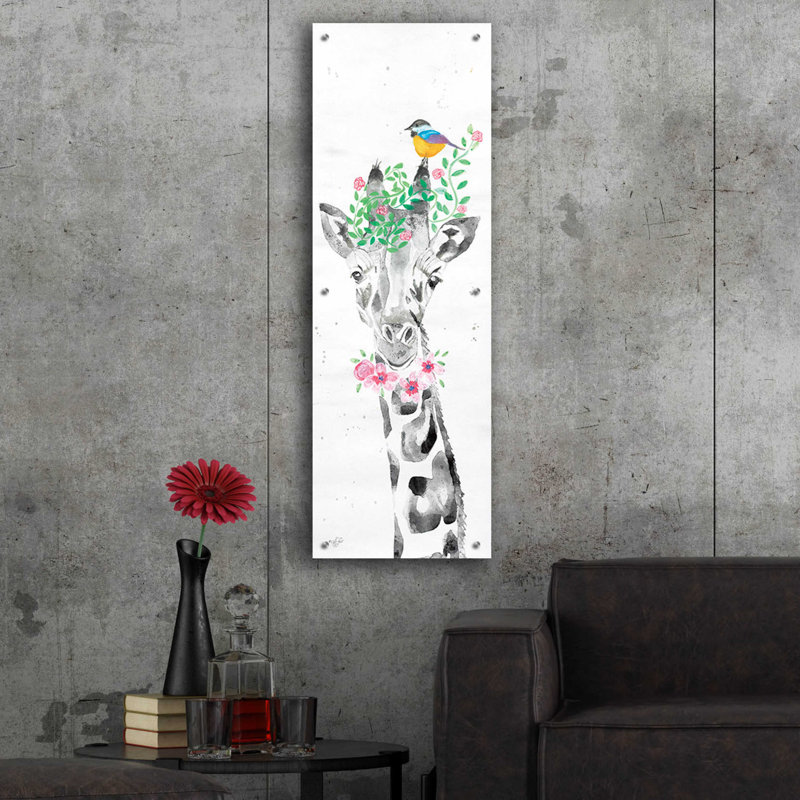 «Sparkle the Giraffe» par Diane Fifer - impression non encadrée, H 48 po x l 16 po x P 0,2 po