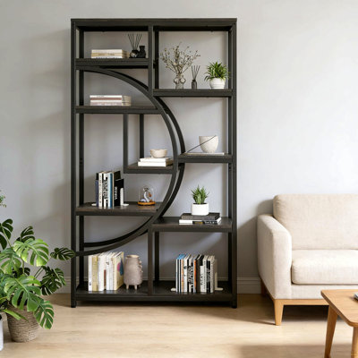 Versatile Display Shelves,Freestanding Bookshelf,Geometric Design Bookcase