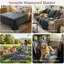 Couverture imperméable Lavish Home - très grand 80 x 80 pour enfants, animaux domestiques et plein air - Jeté pour lit, canapé, chaise et voiture (gris)-1629346705-1664537635
