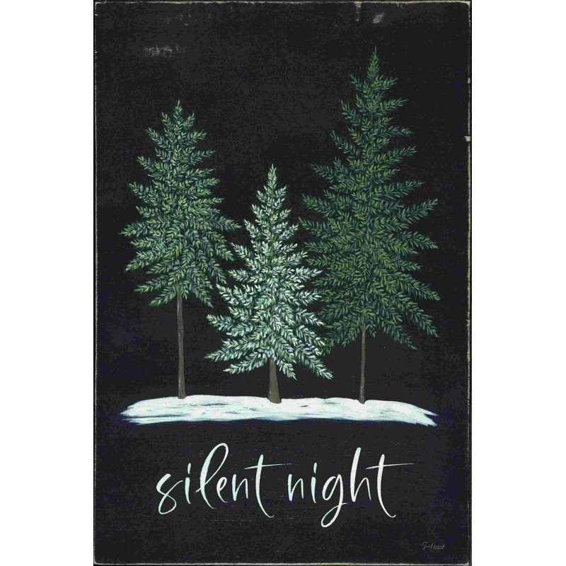 Nuit silencieuse, H 30 po x l 20 po