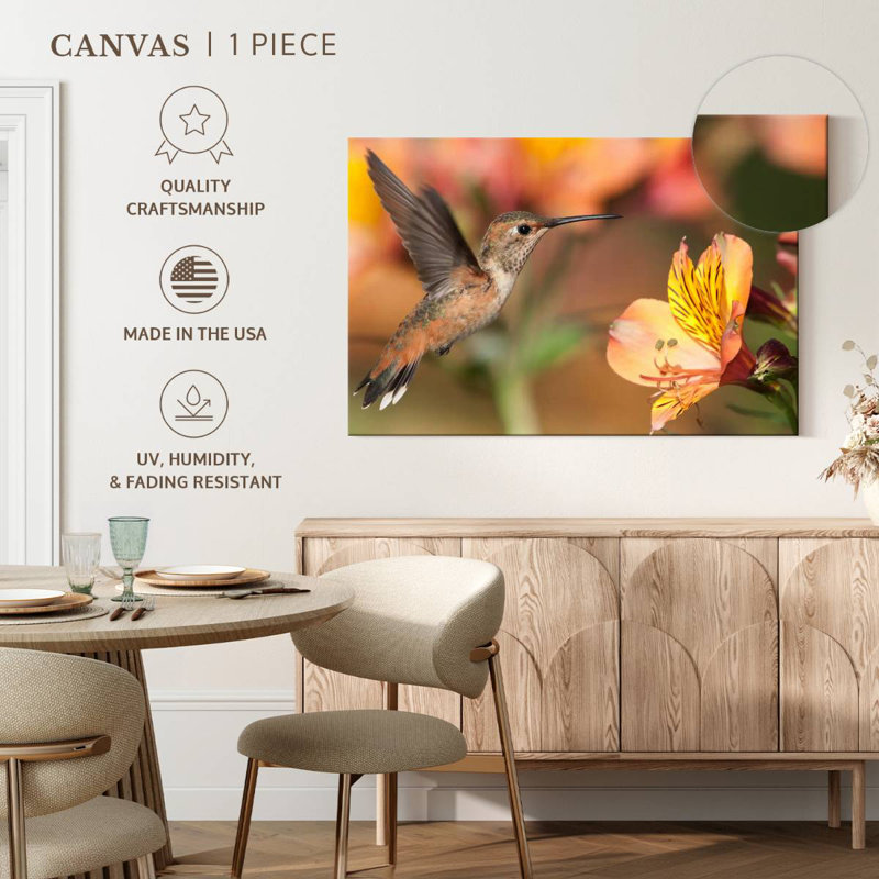 Charming Hummingbird, 32" H x 48" W