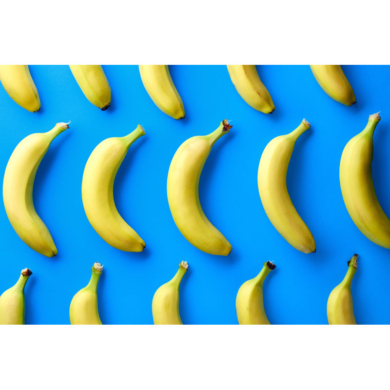 Pattern Of Bananas by Baibaz - Wrapped Canvas Print, 30cm H x 46cm W