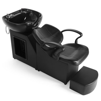 Faux Leather Massage Chair with Ottoman
