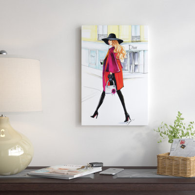 « dior lady », reproduction d’art sur toile tendue