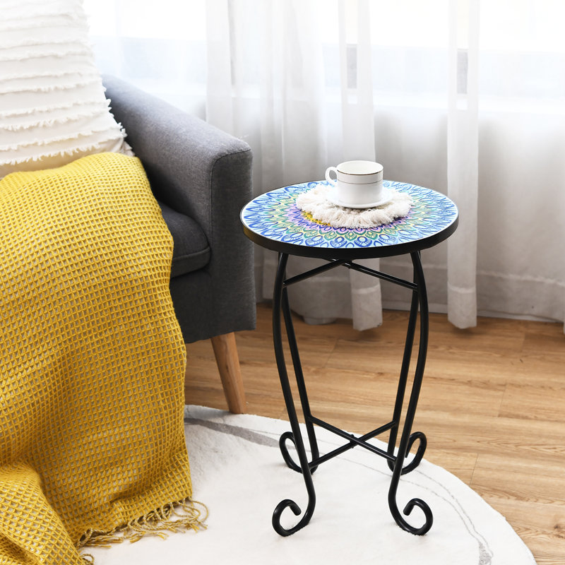 Table d'appoint ronde bistro Mosaic