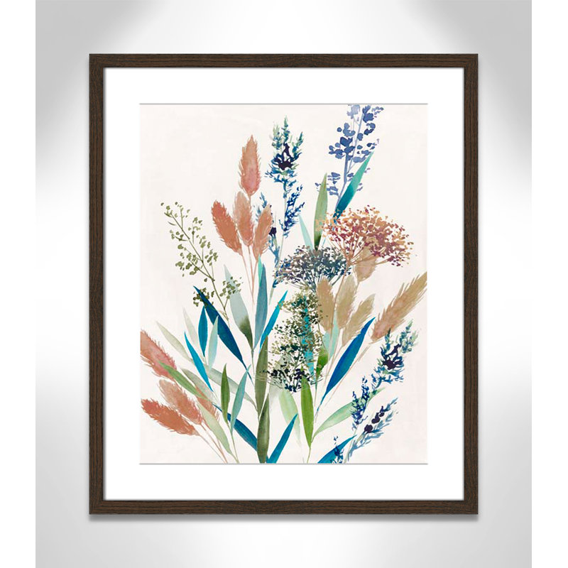 «Pearls Of Perfection» par Casa Fine Arts, H 25,5 po x l 21,5 po x P 0,75 po, Cadre en grain de bois noyer