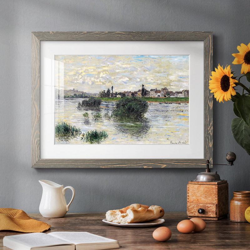 La seine à Lavacourt, 1879, Gris, H 22 po x l 32 po