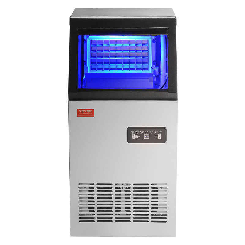 VEVOR 80 lb. Daily Production Cube Clear Ice Freestanding Ice Maker