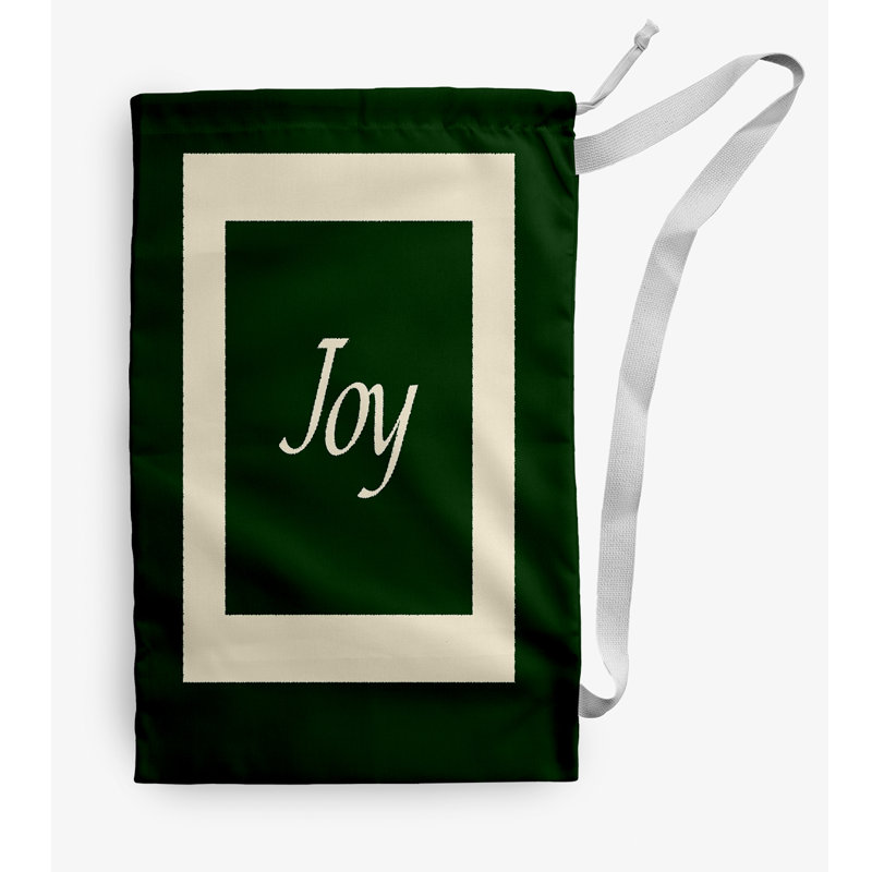Fabric Laundry Bag with Handles, Medium (36" H x 28" W), Dark Green