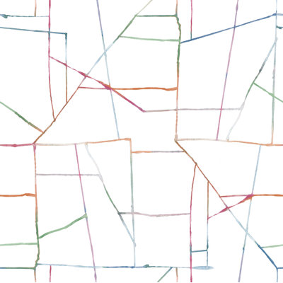 Rouleau de papier peint aquarelle Honea Kids L 33 pi x l 20,5 po
