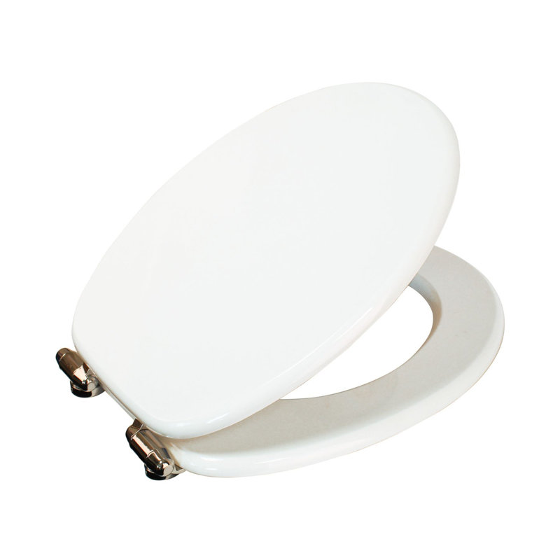 Sellman Soft Close Round Standard Toilet Seat, White