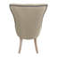 Chaise de salle à manger à oreilles capitonnée de 35 po de hauteur avec siège et dossier rembourrés de mousse Elegant Beige-864935550-929435153