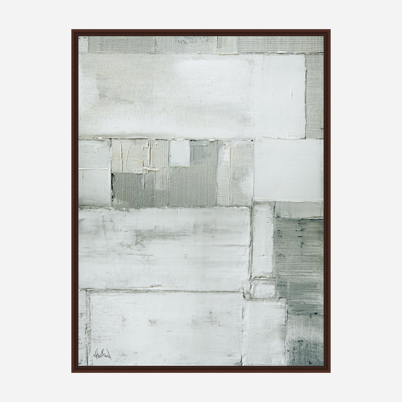 Elements, Brown Framed Canvas, 40" H x 30" W x 1.75" D