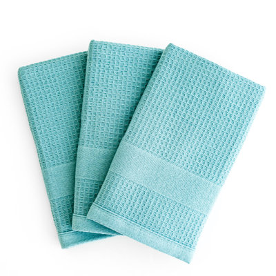Cameo Blue Kitchen Towels, Set of 3