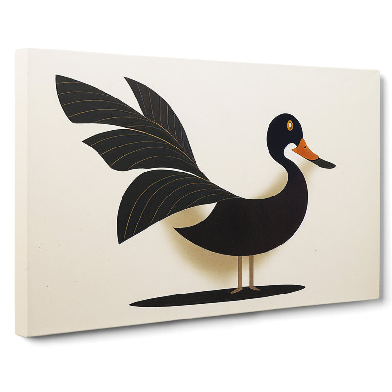 Beaming Duck Abstract - Wrapped Canvas, 50cm H x 76cm W x 3cm D