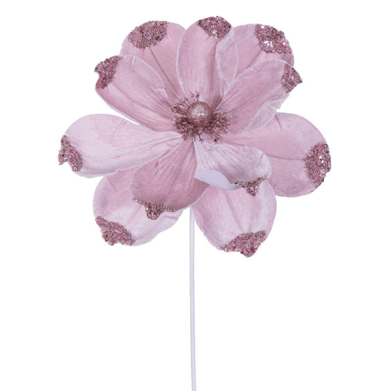 21.5" Velvet Magnolia 4 per Bag., Light Pink