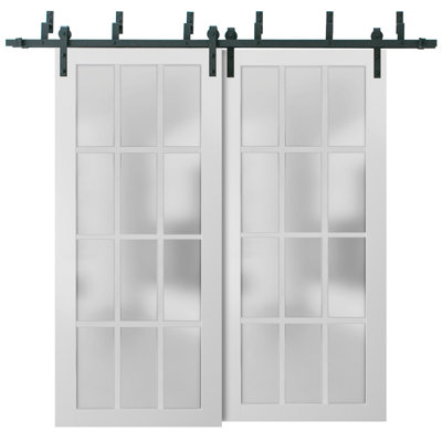 Portes de placard coulissantes en verre givré Felicia