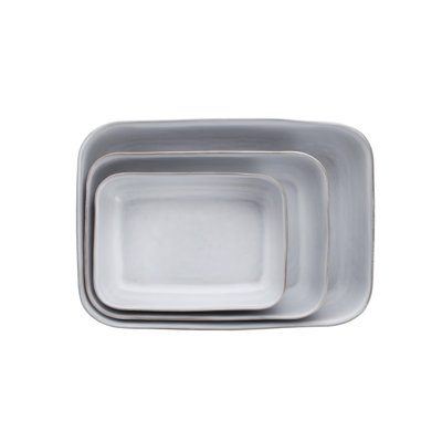 Nosse With Fortessa Svelte Stoneware, 3 Piece Bakeware set, Olive