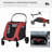 Pawhut Foldable Pet Stroller with Detachable Carrier