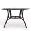 Table de salle à manger d'extérieur en fonte d'aluminium, bronze