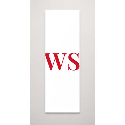 Tableau mural grand format Samoa World Flag Luxury Diamond Monogram — Bleu Blanc Rouge — Tableau sur toile