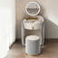 Meuble-lavabo compact en bois massif Luxury