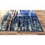 Tapis décoratif à motif abstrait bleu / noir pour le salon, la salle à manger, la chambre à coucher, le vestibule et la cuisine, bleu / multicolore-32437431